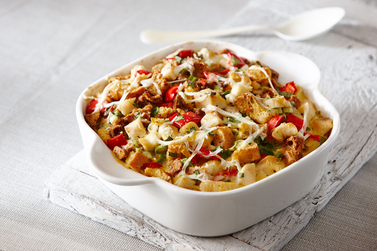 Turkey Red Pepper Strata - My Spice it up!