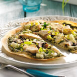 Ricotta Pesto Pizza