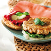 Smokey Open-faced Turkey Burger